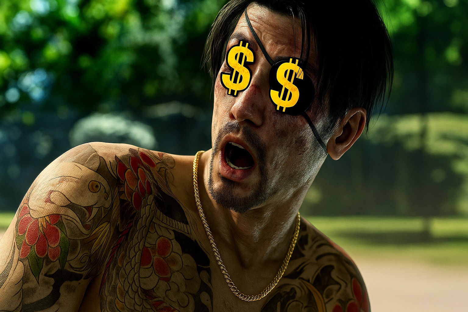 montagem pirate yakuza promoção
