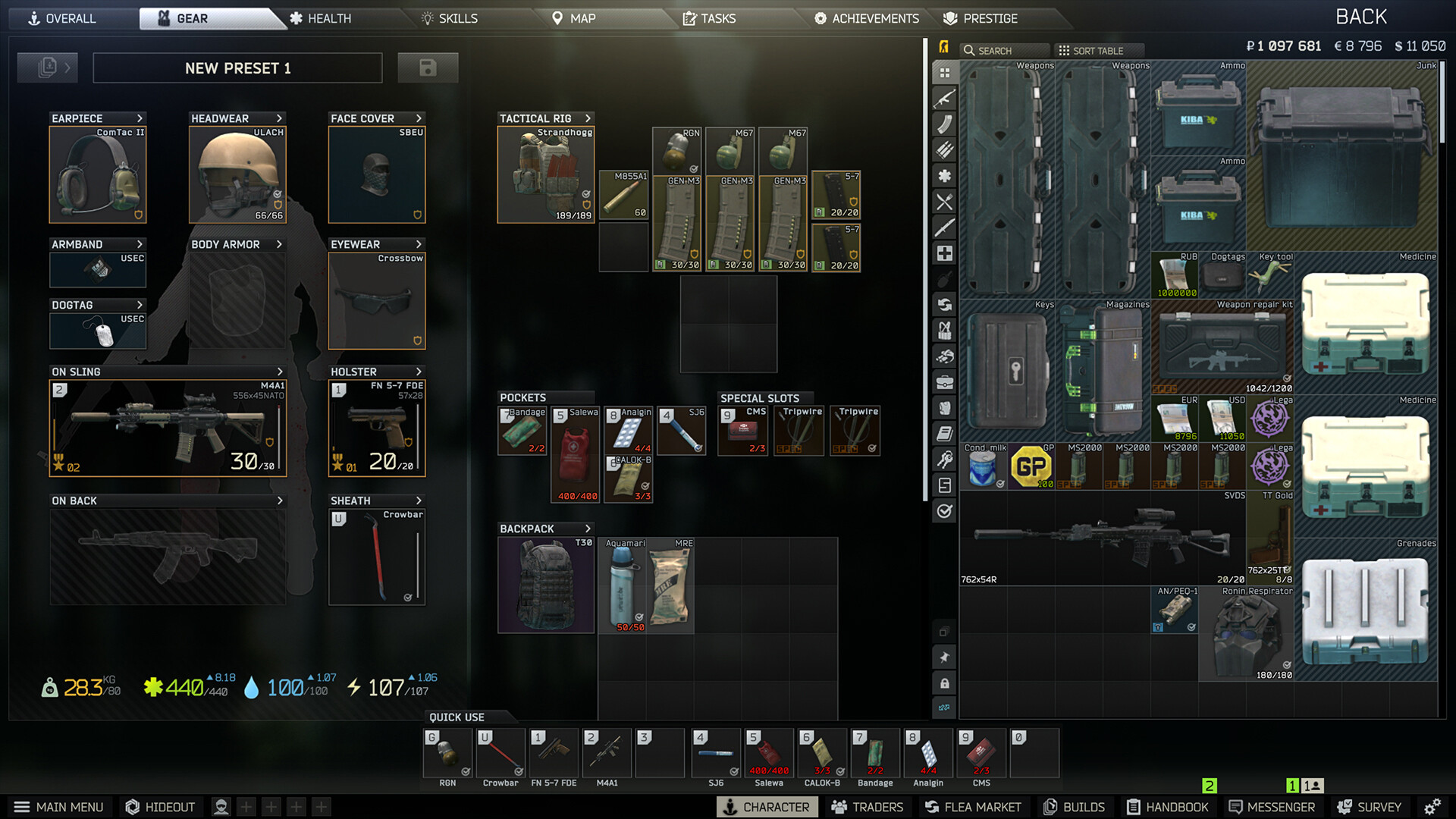 Cena de Escape From Tarkov