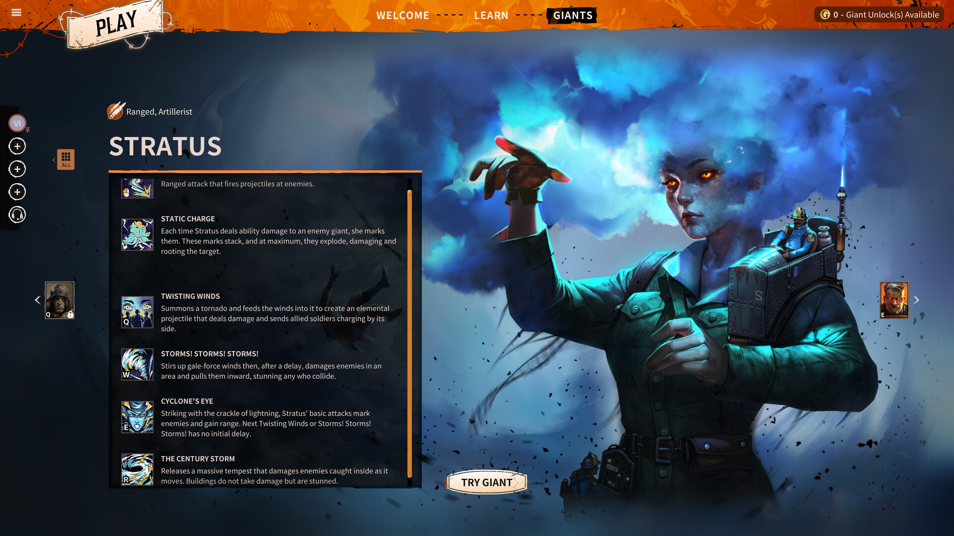 Cena de March of Giants