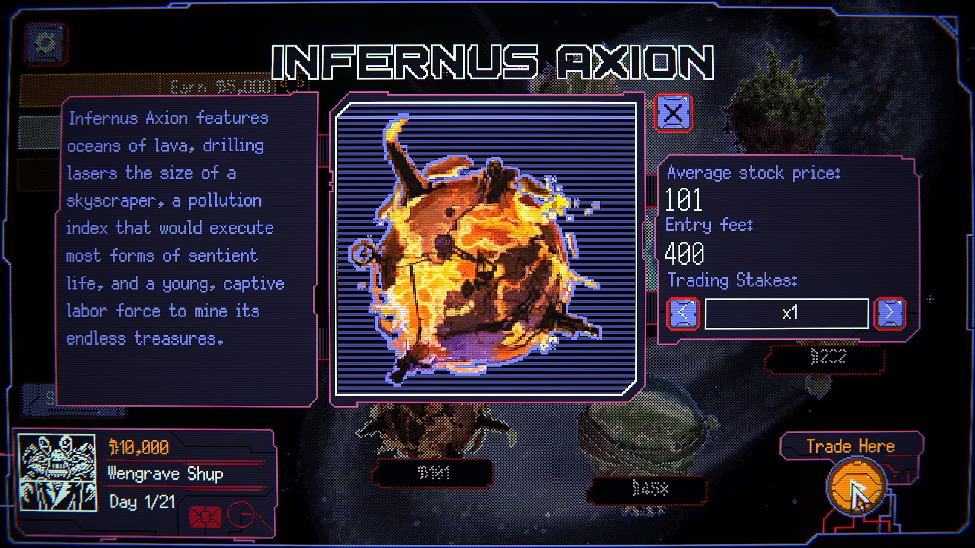 Cena de Space Warlord Baby Trading Simulator