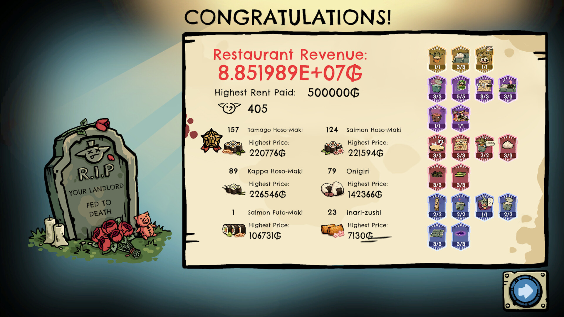 Cena de Goblin Sushi