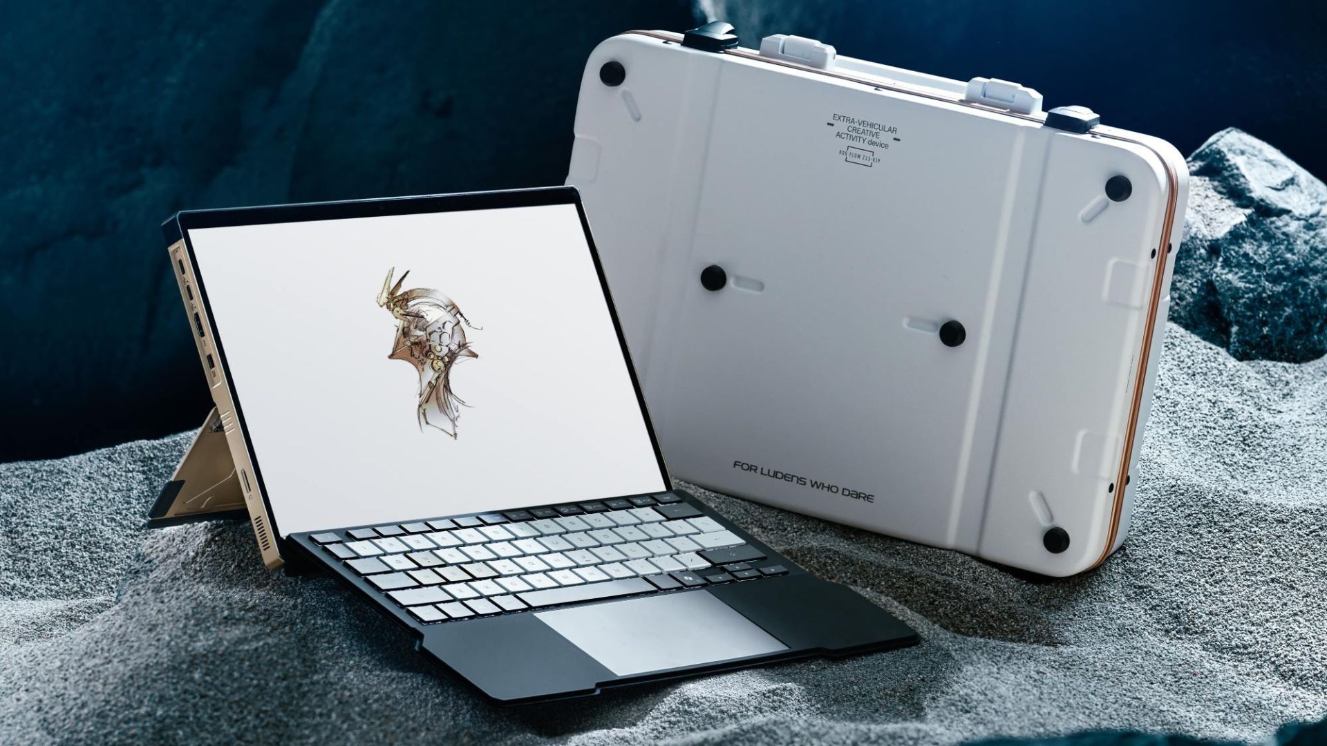 Asus x Kojima: coleção dourada com Ludens que vai encantar — mas o Flow Z13 pode decepcionar